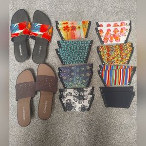 OneSole Sandals Slip On Wedges 10